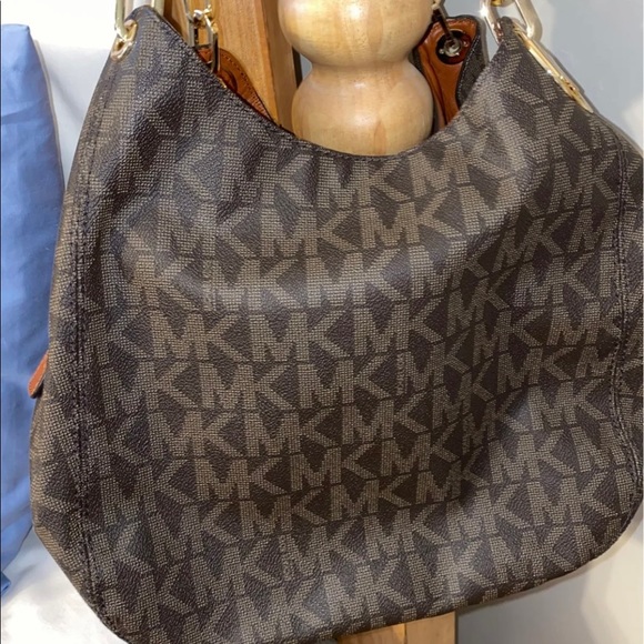 MK bag, brown, gold accents medium size - Picture 5 of 7